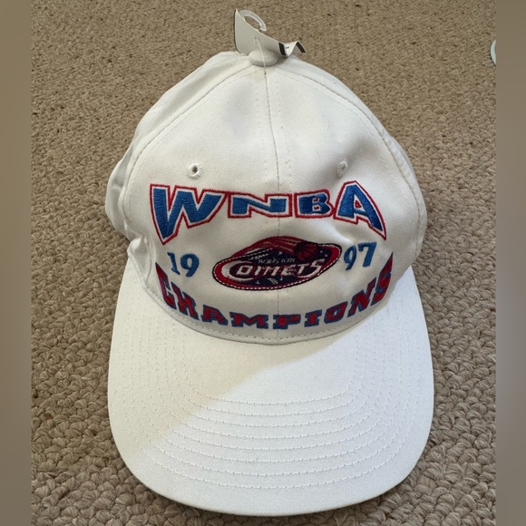 WNBA 1997 Champions Houston Comets Hat, Inaugural Season, 100% Cotton, NWT - Picture 1 of 5